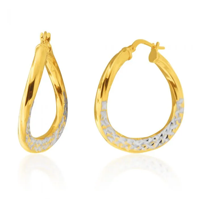 9 Carat Silverfilled 26mm Hoop Earrings