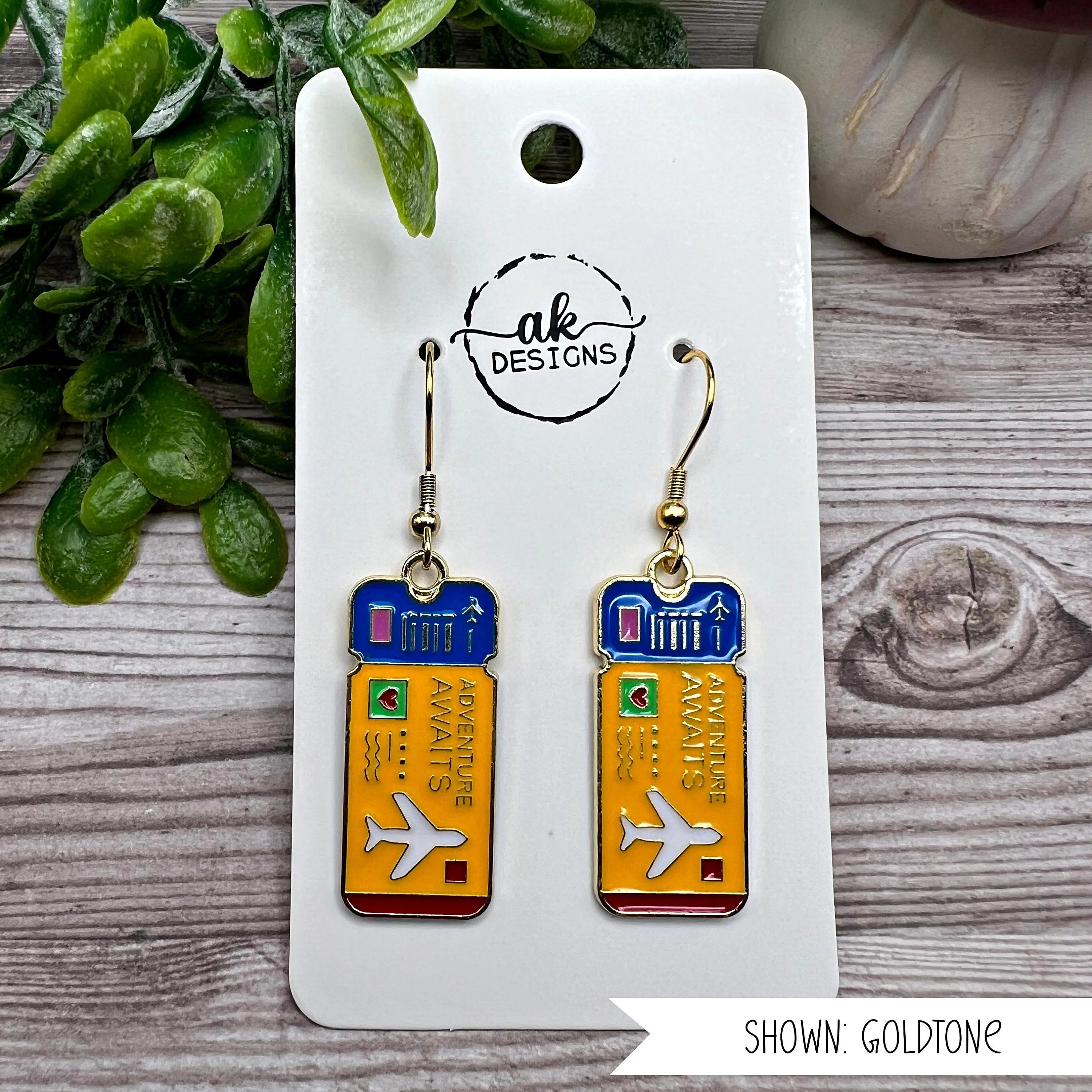 Adventure Awaits Enamel Earrings