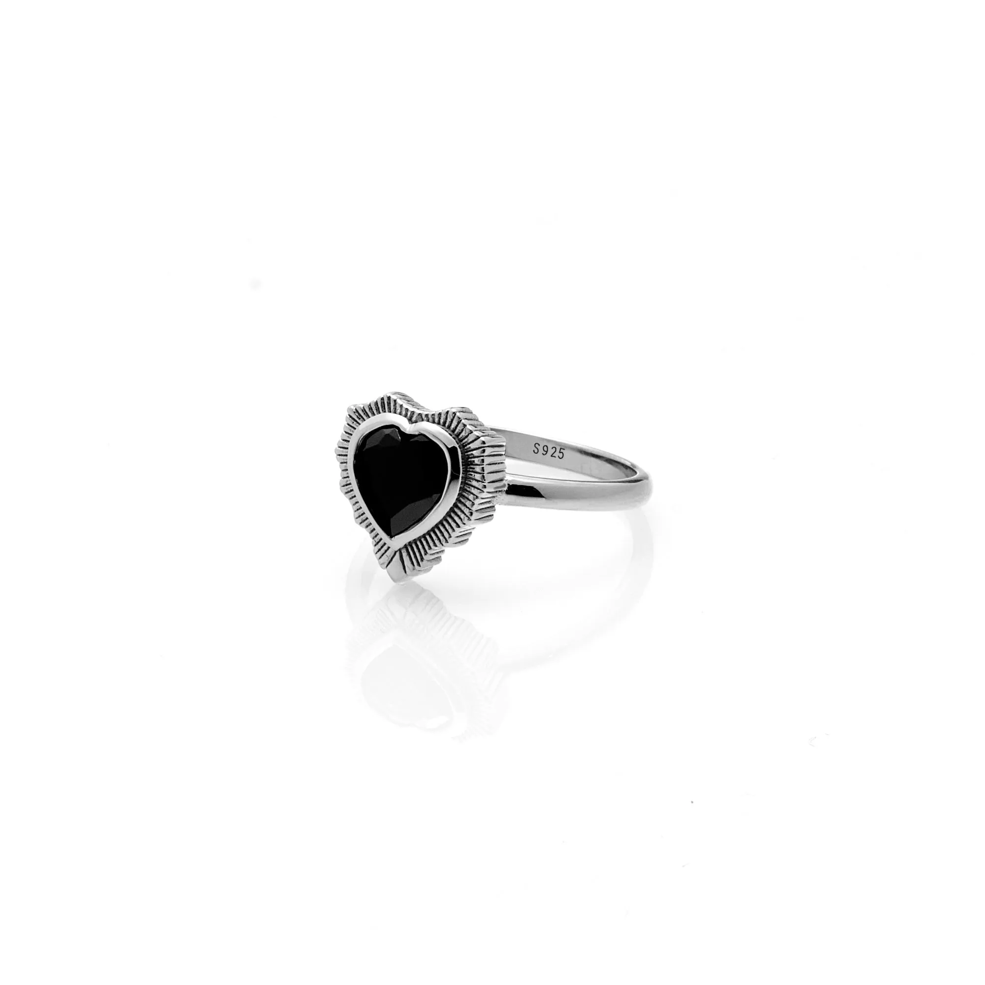 Amour / Ring / Black Spinel   Silver