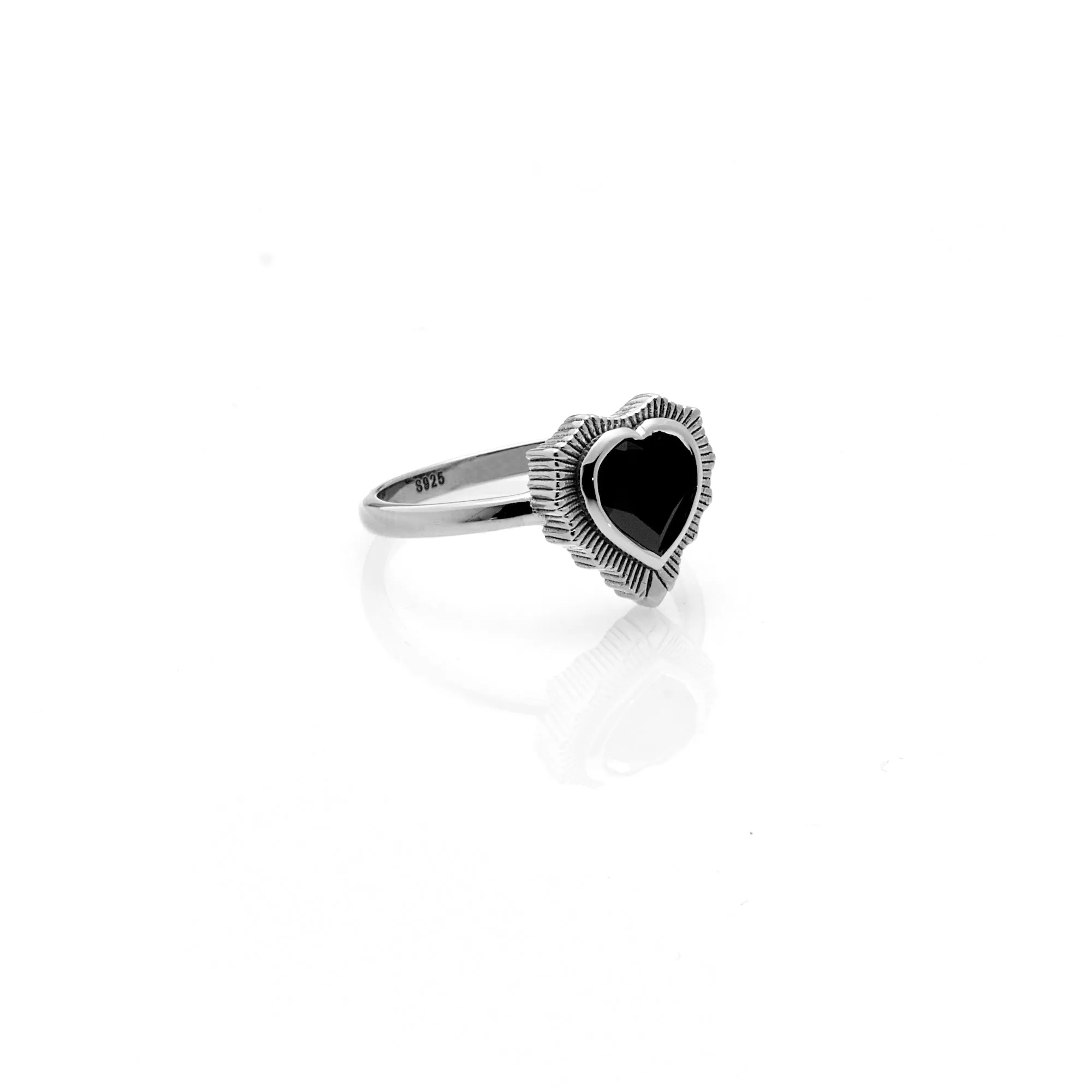 Amour / Ring / Black Spinel   Silver