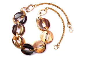 Ankole Luxury Msia Necklace with Double Oval Horns