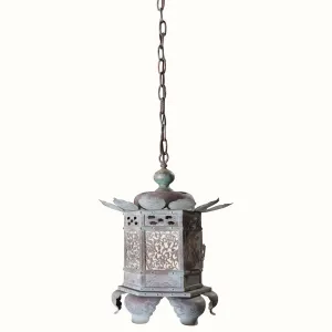 Antique Copper Japanese Lantern Pendant Light