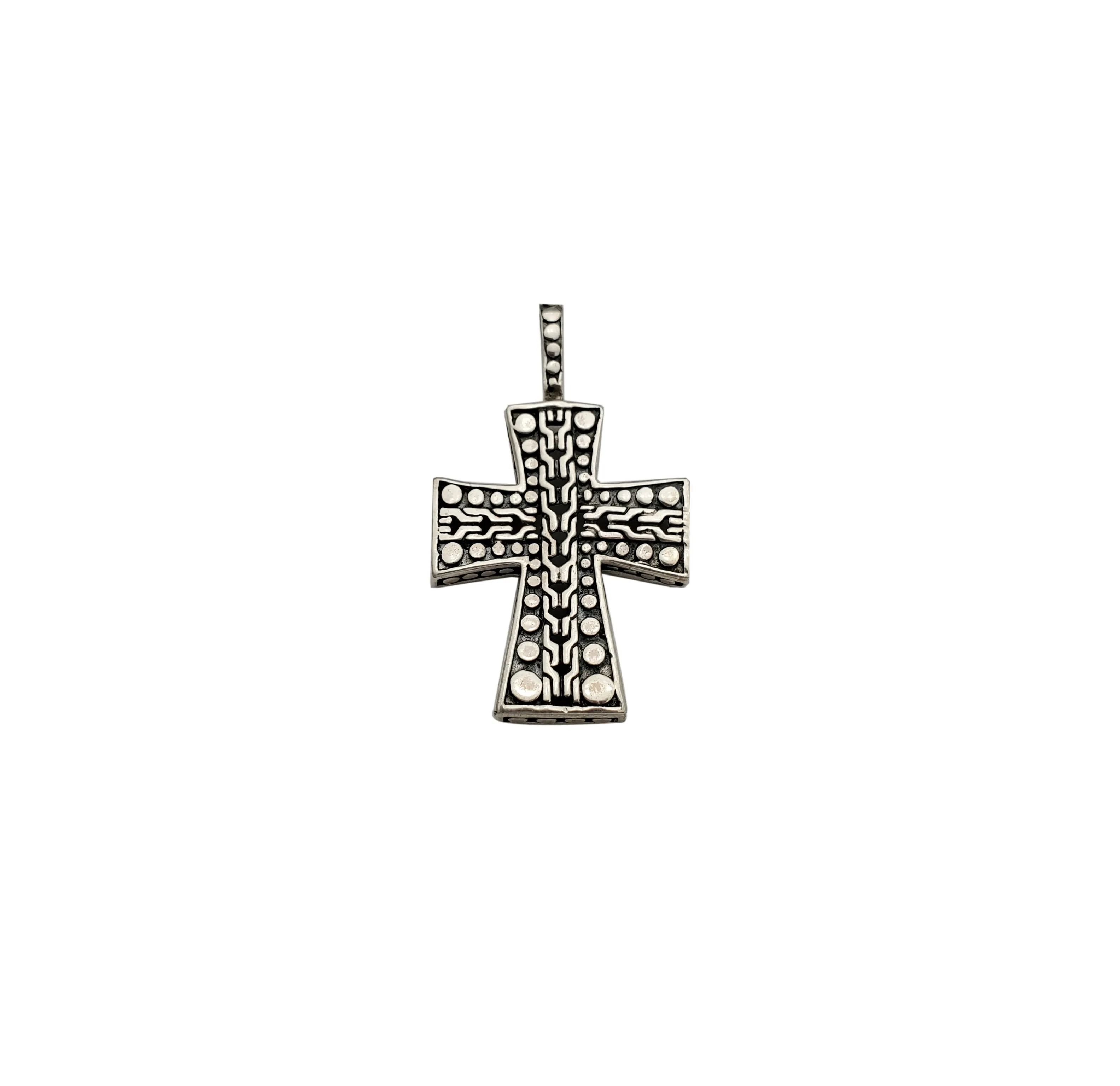 Antique Finish Ancient Cross Pendant (Silver)