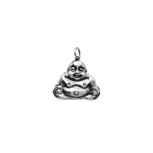 Antique Finish Buddha Pendant (Silver)