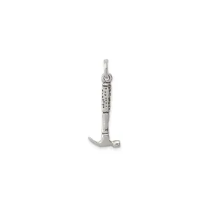 Antique Finish Hammer Pendant (Silver)