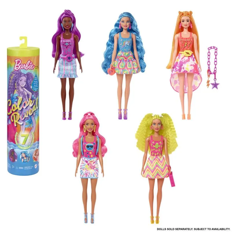 Barbie Colour Reveal Doll Neon Tye Dye Series