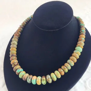 Beautiful Handmade Pure Green Turquoise Necklace