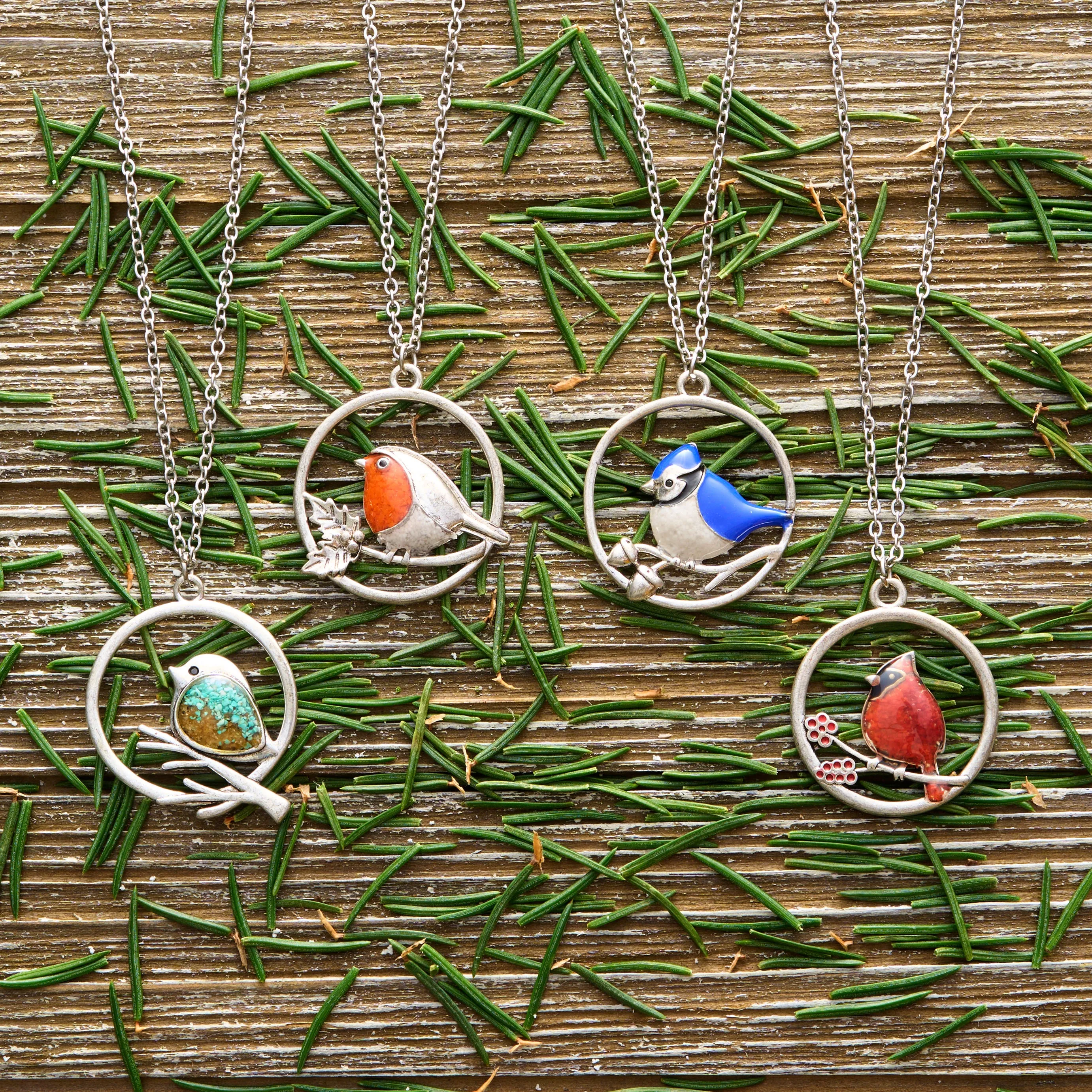 Birdie Friends Four-Piece Necklace Set