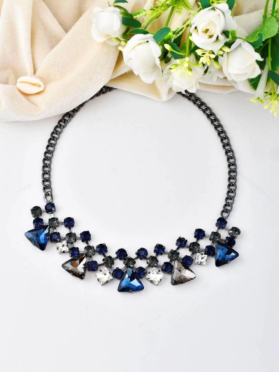 Blue Crystal Necklace