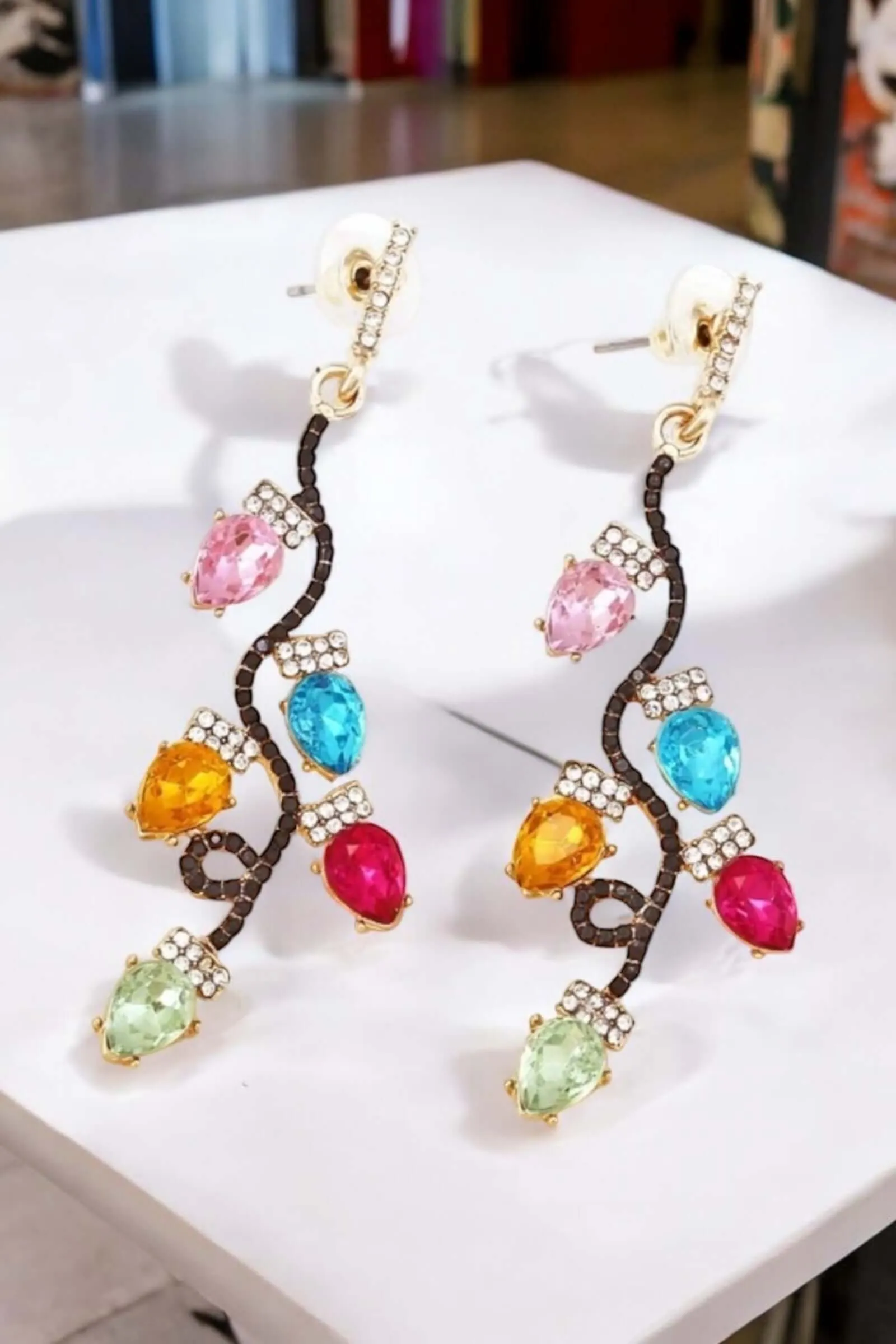 CHRISTMAS LIGHT SHOW EARRINGS