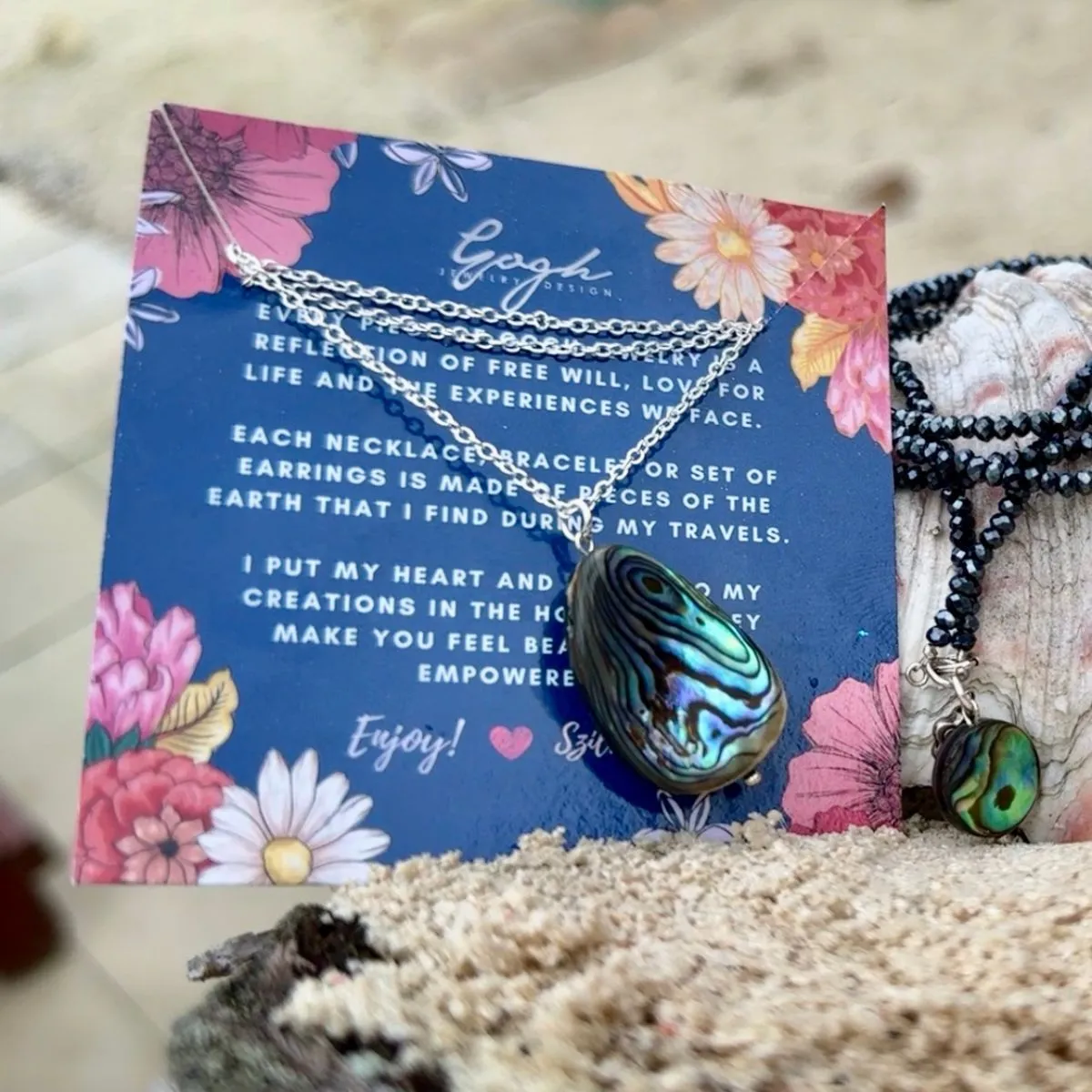 Coastal Treasures Abalone Necklace