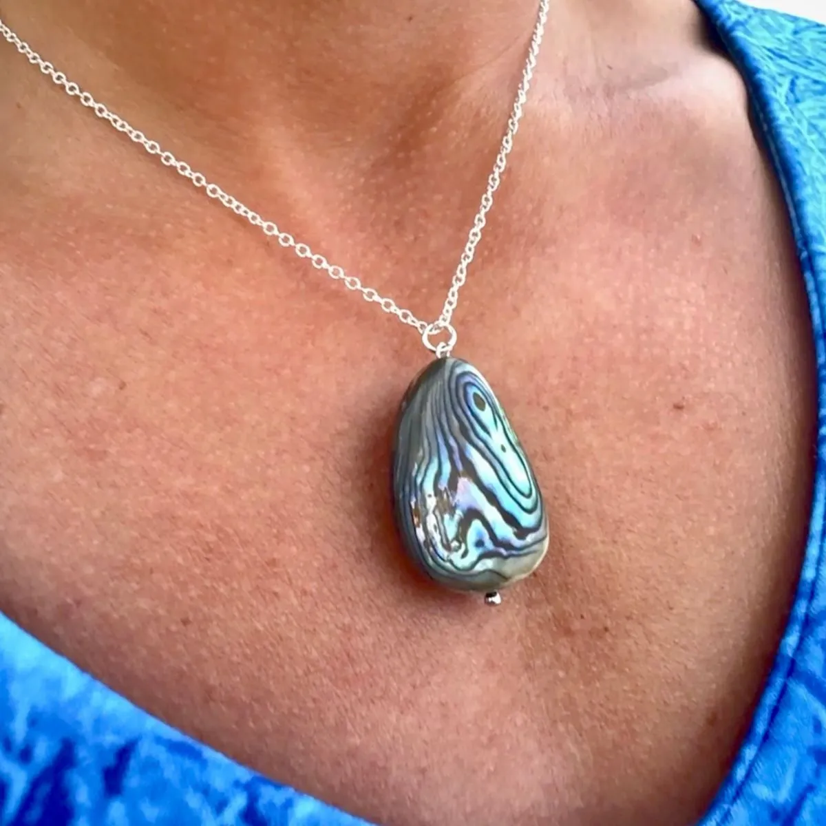 Coastal Treasures Abalone Necklace