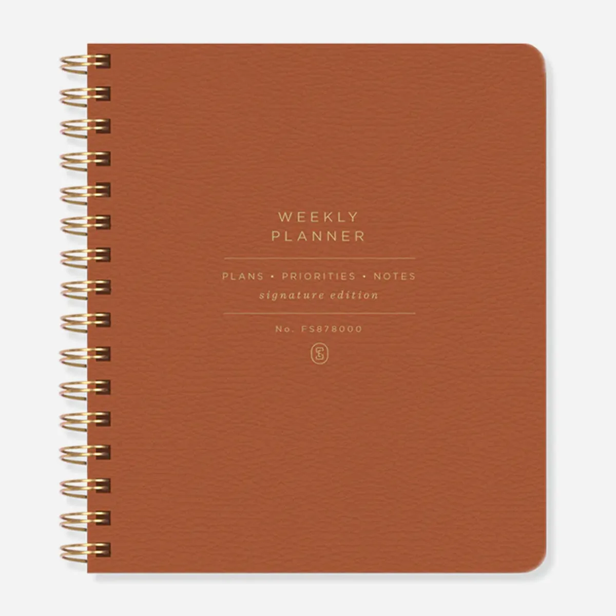 Cognac Non-Dated Weekly Planner