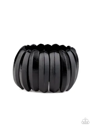 Colorfully Congo Black Wood Bracelet - Paparazzi Accessories