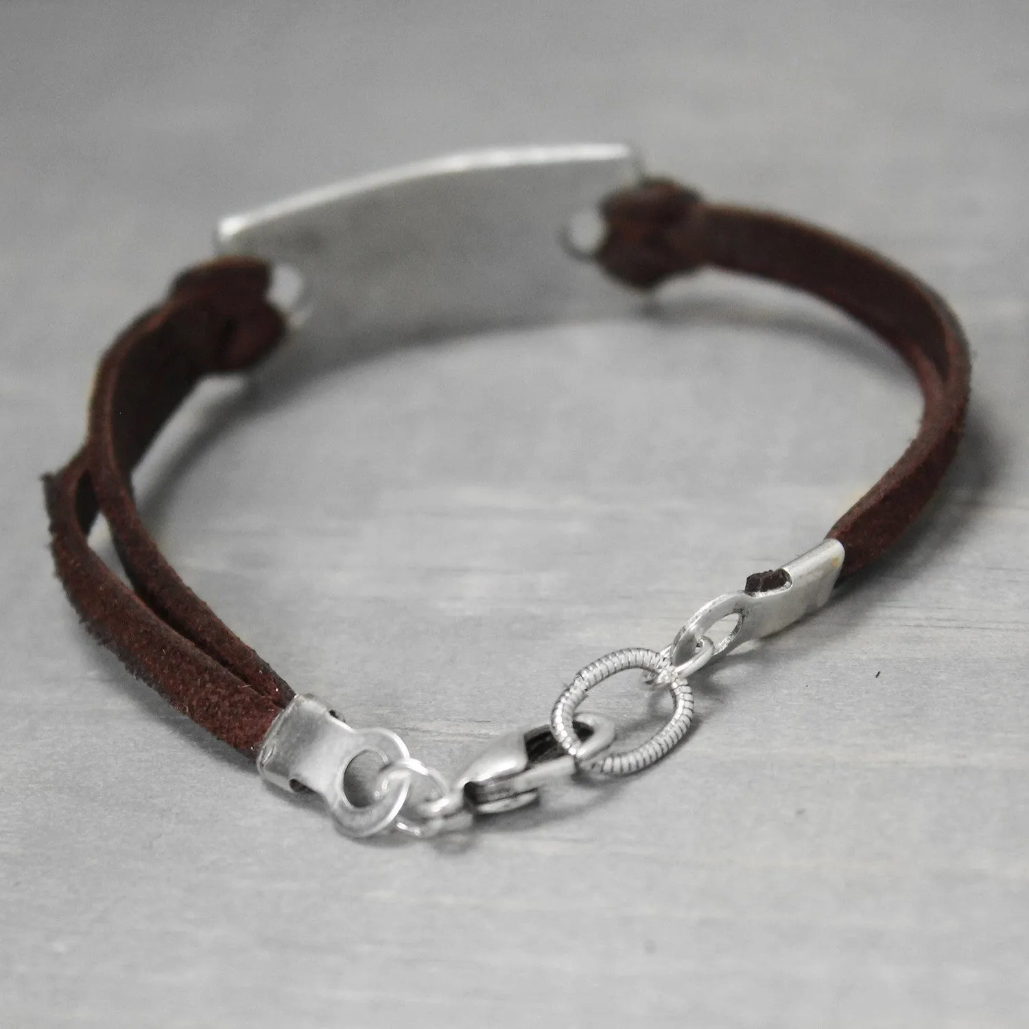 Delta Gamma Leather Bracelet