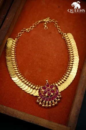 DHANUSHAM KASU NECKLACE