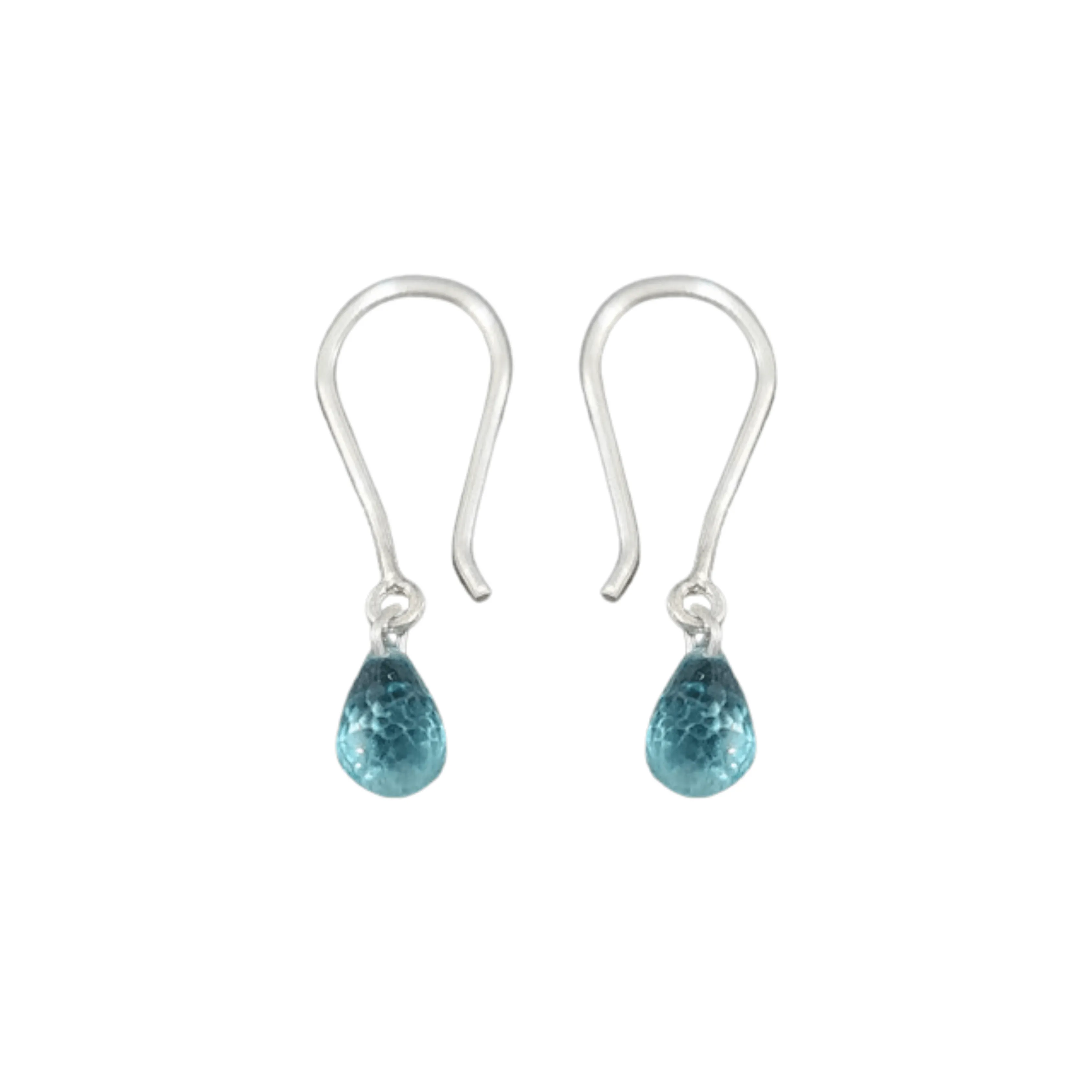 Drop Shaped-925 Silver Apatite Earring