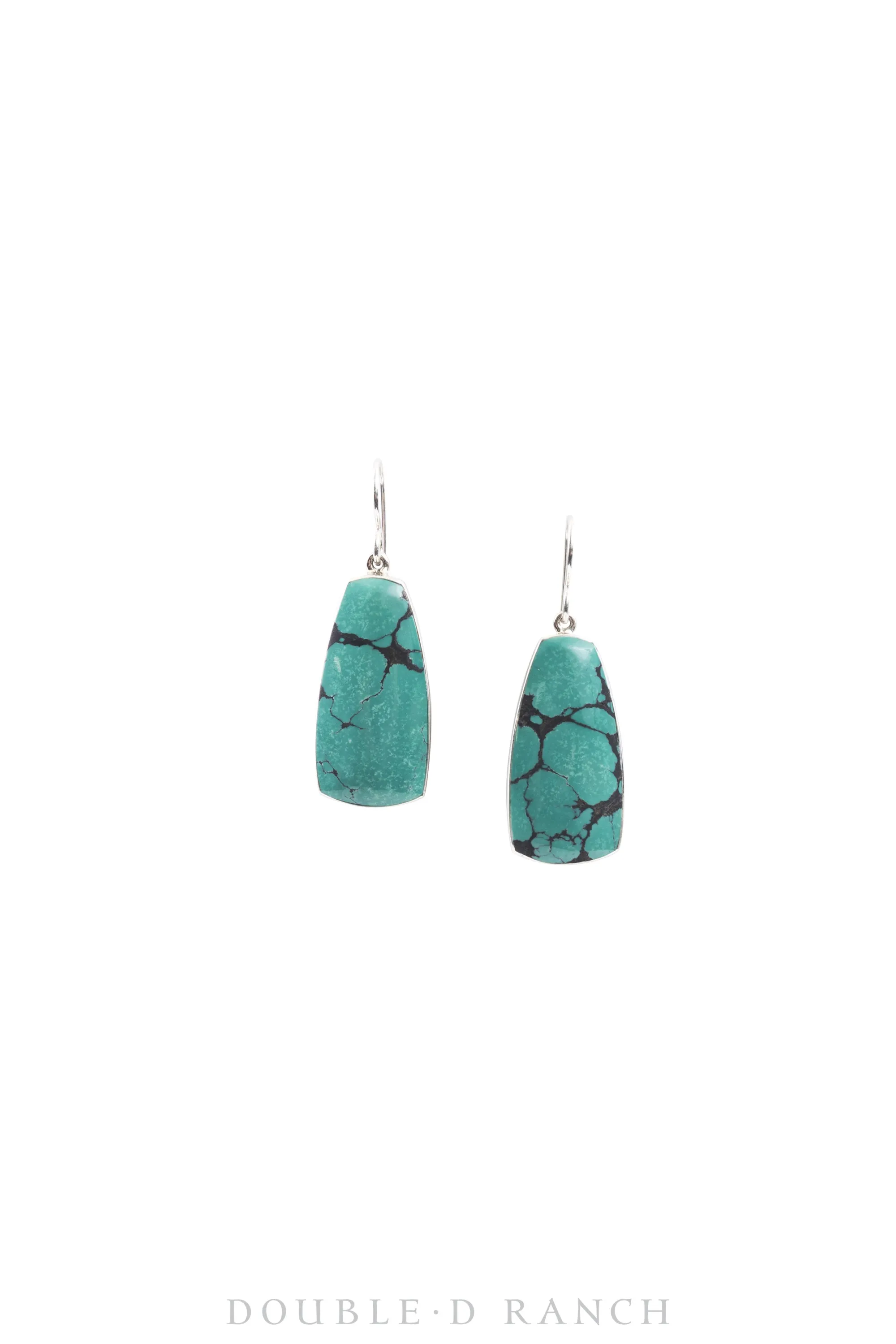 Earrings, Drop, Turquoise, Hallmark, Contemporary, 1408