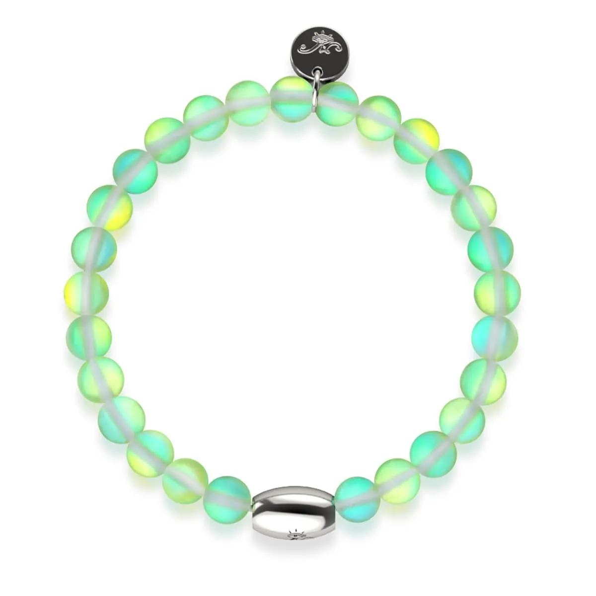 Emerald | .925 Sterling Silver | Mermaid Glass Bead Bracelet