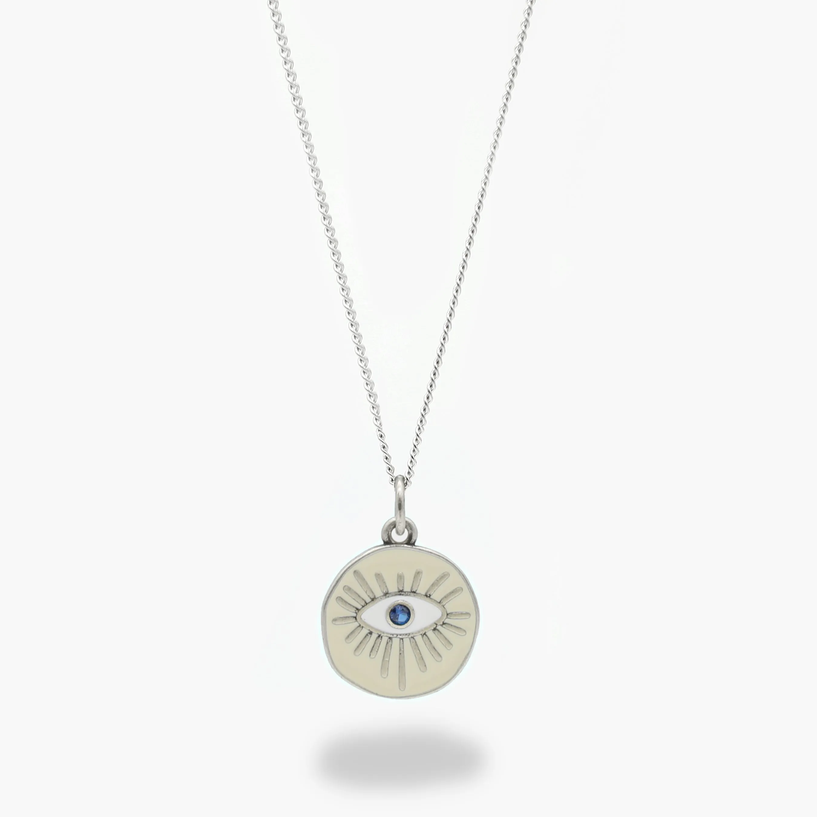 Enamelled "Thessaloniki"  Evil Eye Necklace