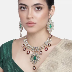 ESTELE - Traditional Saundarya Kundan Necklace set