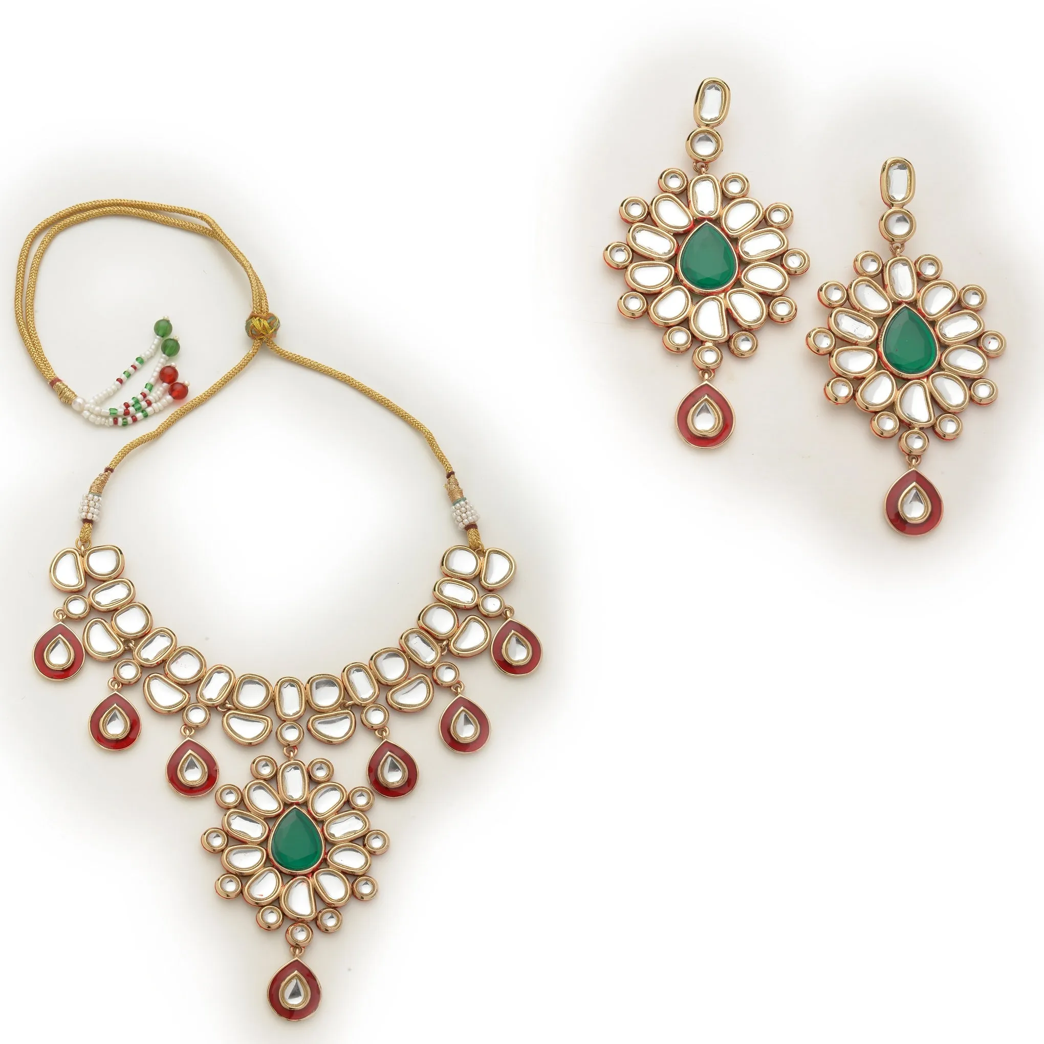 ESTELE - Traditional Saundarya Kundan Necklace set