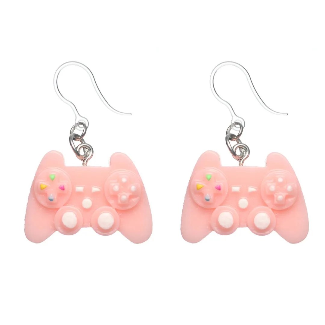 Exaggerated Game Controller Dangles Hypoallergenic Earrings for Sensitive Ears Made with Plastic Posts