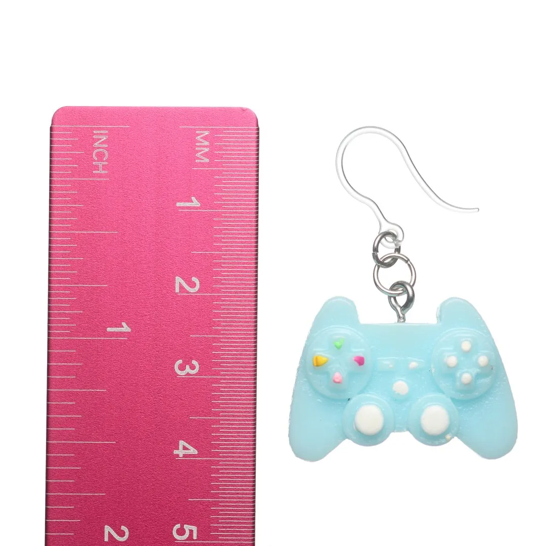 Exaggerated Game Controller Dangles Hypoallergenic Earrings for Sensitive Ears Made with Plastic Posts