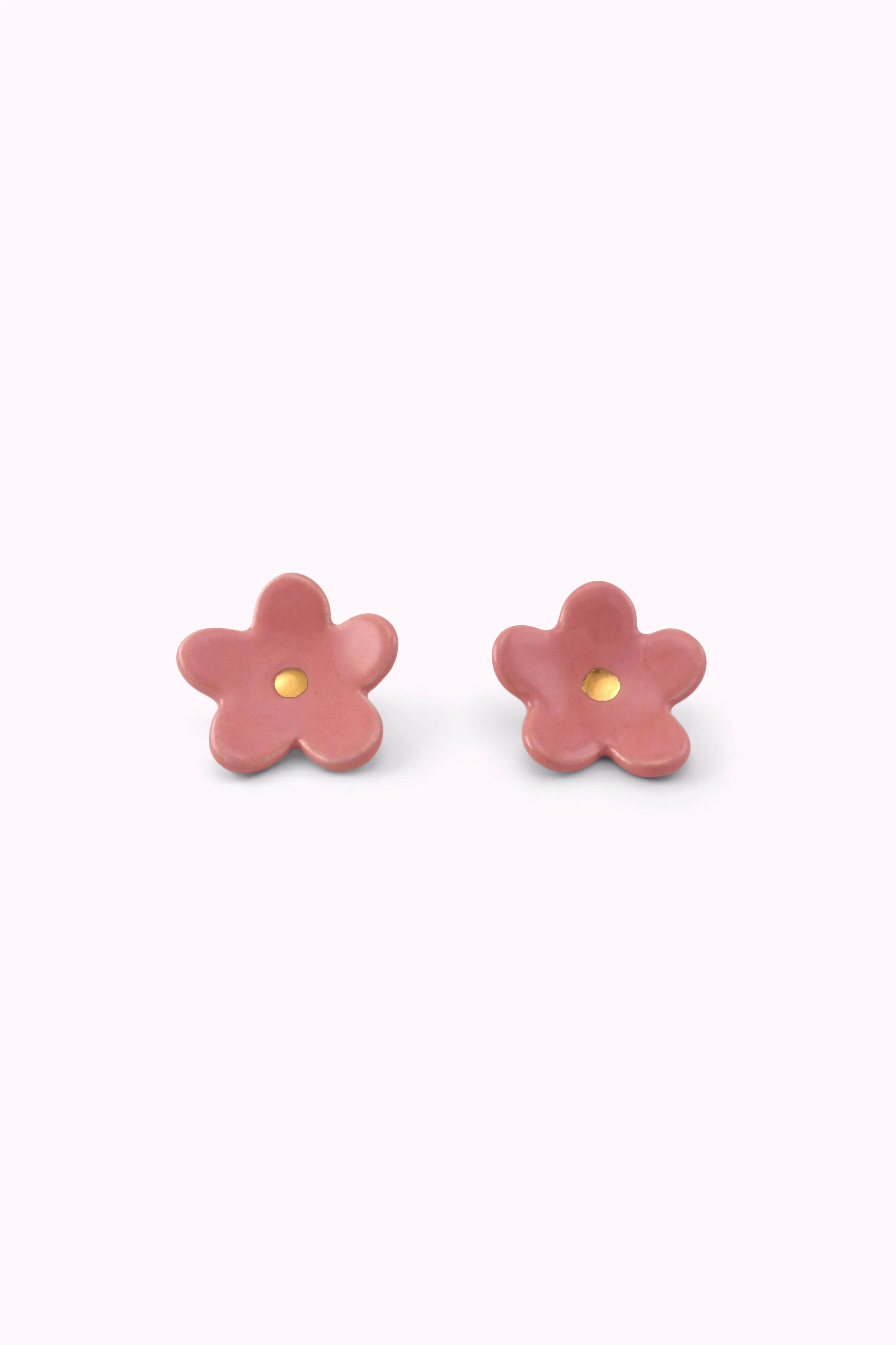 Flower Earrings - Pink