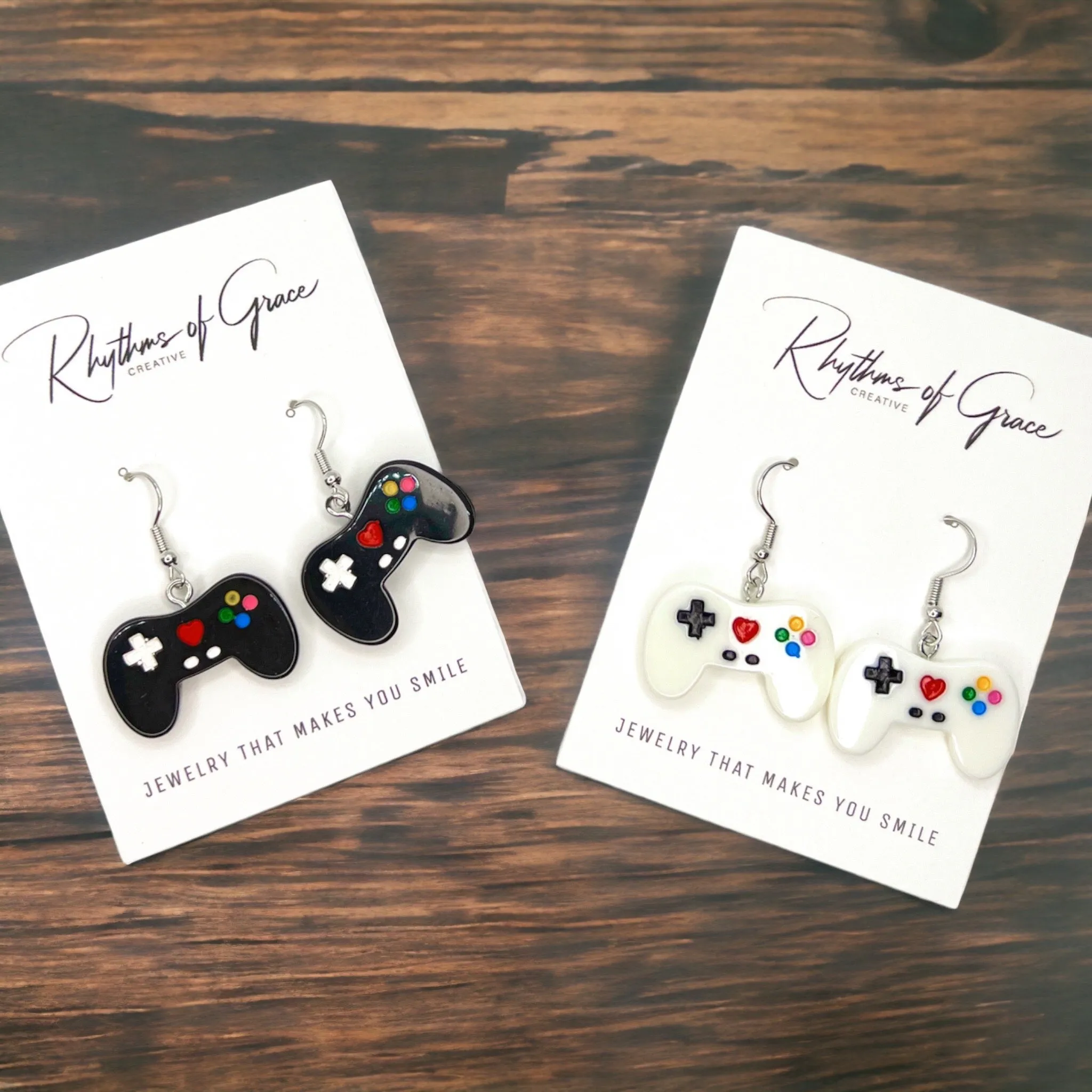 Game Controller Earrings - 90’s Retro, Gamer Earrings, Gaming Consoler, Cartoon Character, Controller Earrings, Handmade Earrings