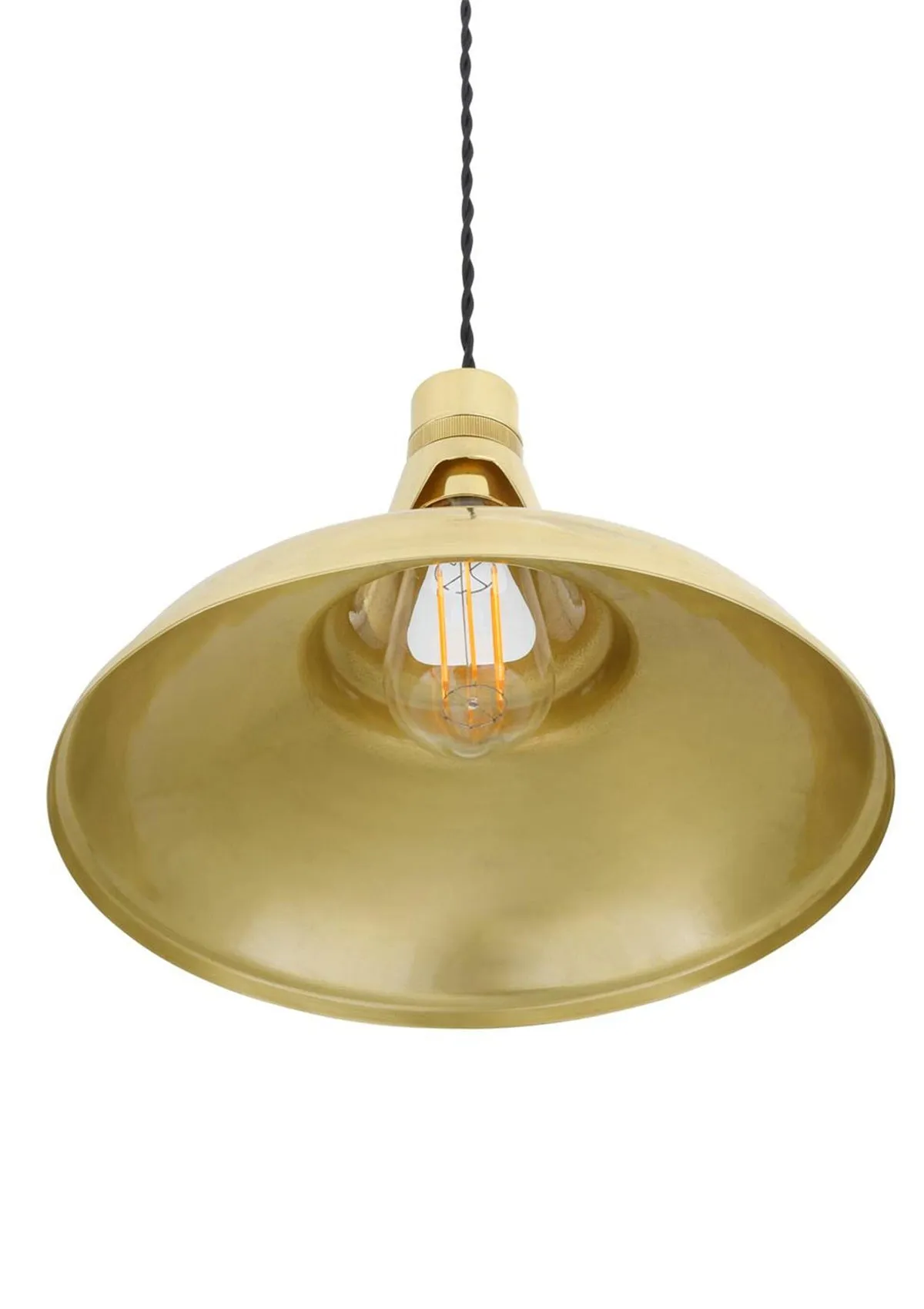 Geneva Vintage Brass Pendant Light