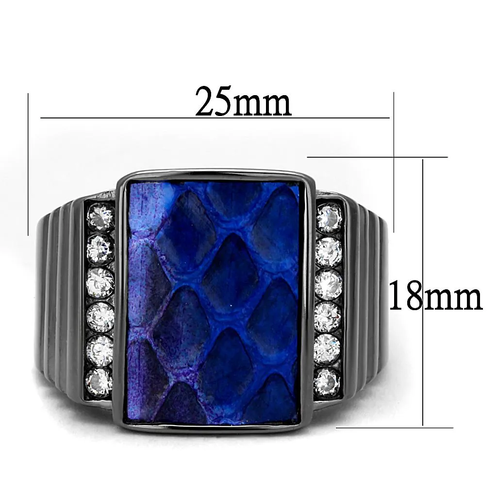 Gun Stainless Steel Ring Leather Montana TK2736 for Women Style Light