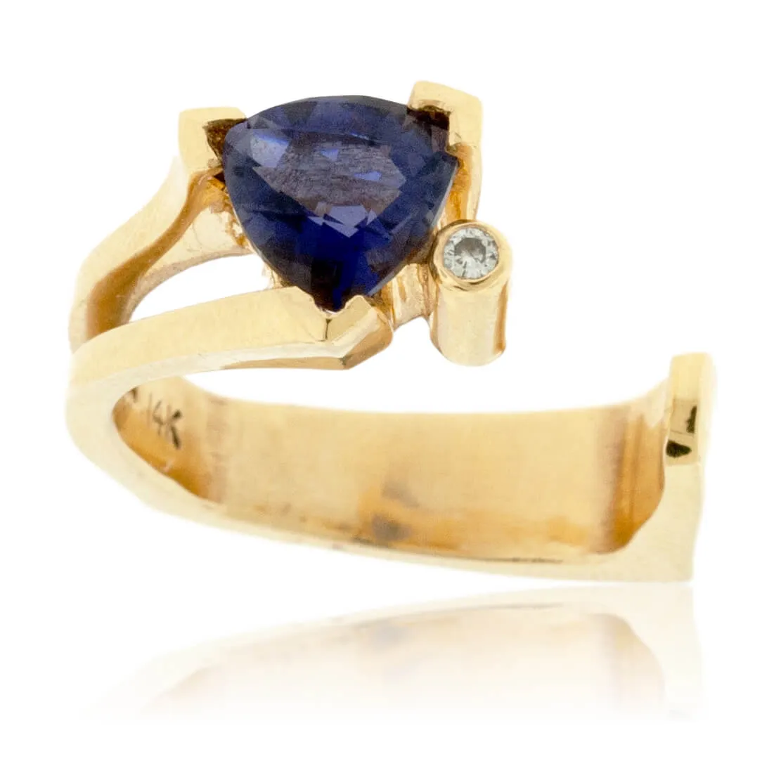 Iolite Trillion Ring