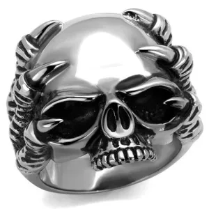 Jet Skull Epoxy Ring