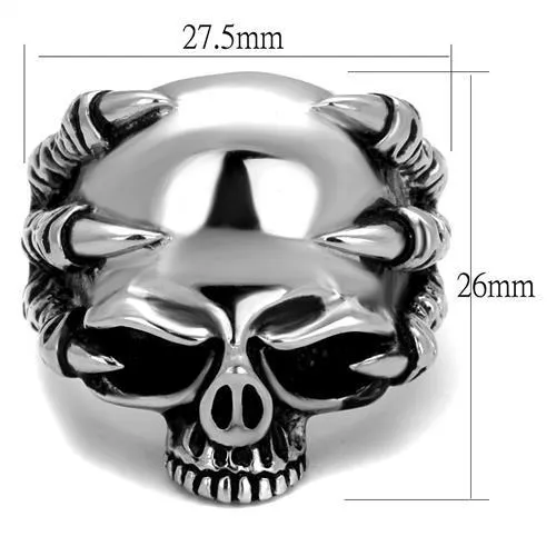 Jet Skull Epoxy Ring