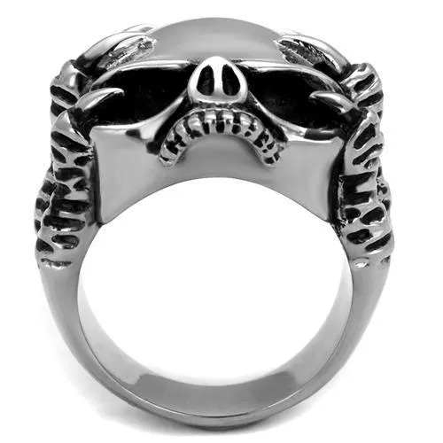 Jet Skull Epoxy Ring