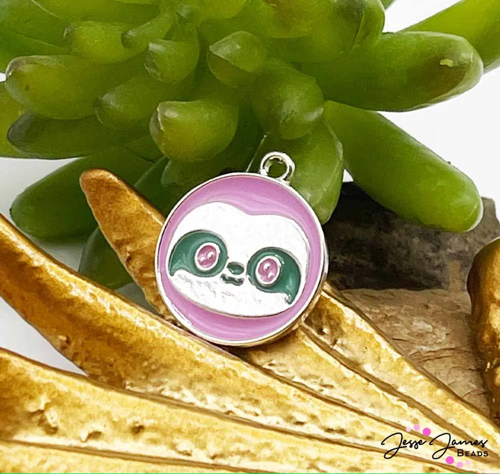 JPhresh Designs Pink Sloth Charm