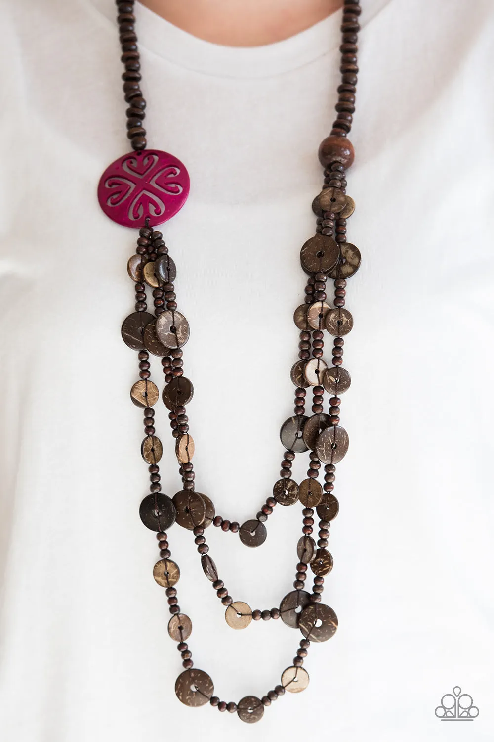 Jungle Jive - Pink Paparazzi Necklace