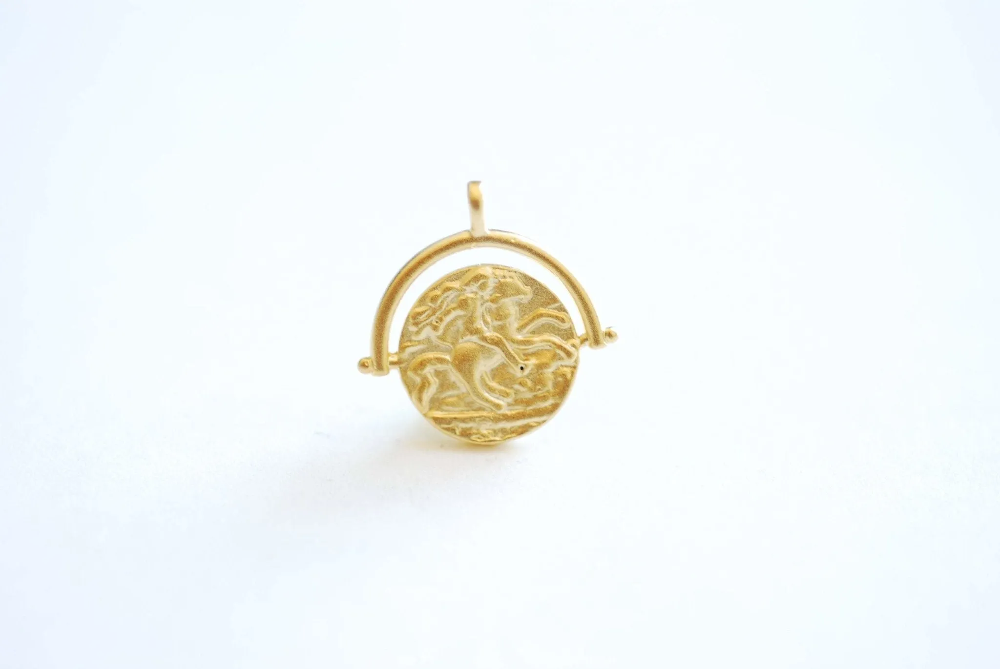 Large Medallion Coin Pendant- Greek Roman Spanish Coin Charm Pendant, Vintage Antique Coin, DIY Jewelry Parts, Wholesale Charms Pendants,491