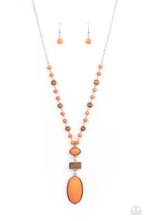 Naturally Essential - Orange Necklace