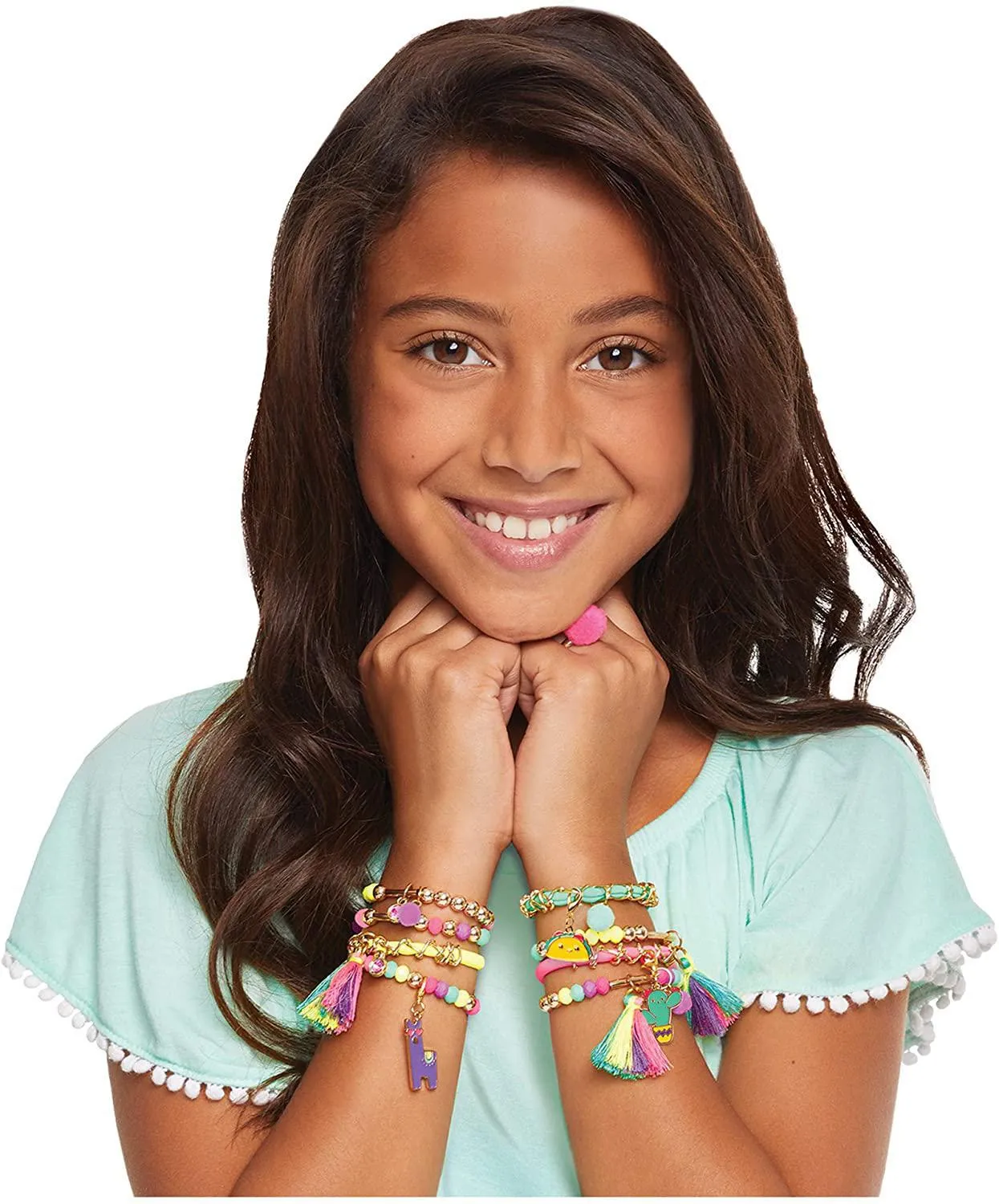 Neo-Brite Chains and Charms, DIY Gold Chain Charm Bracelet Making Kit for Girls -  Arts and Crafts Kit to Create Unique Tween Bracelets