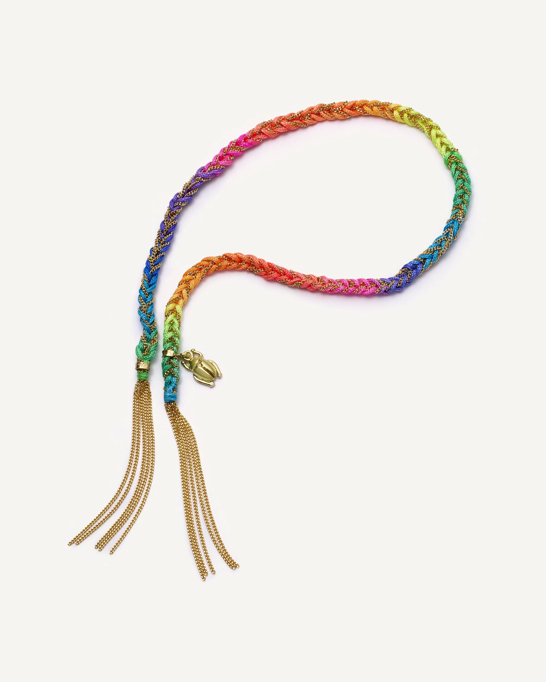 Neon Lucky Bracelet with Strength Charm