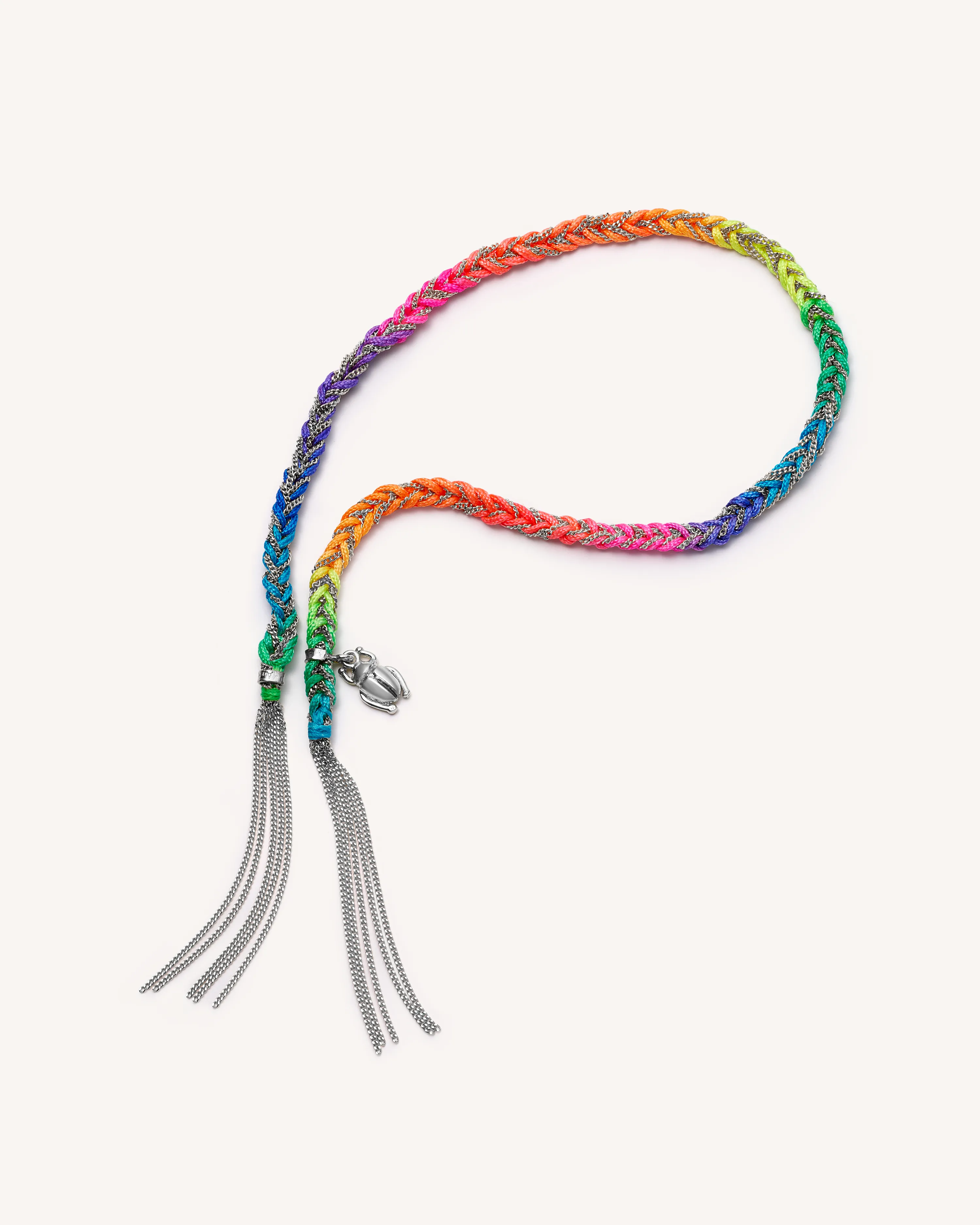 Neon Lucky Bracelet with Strength Charm