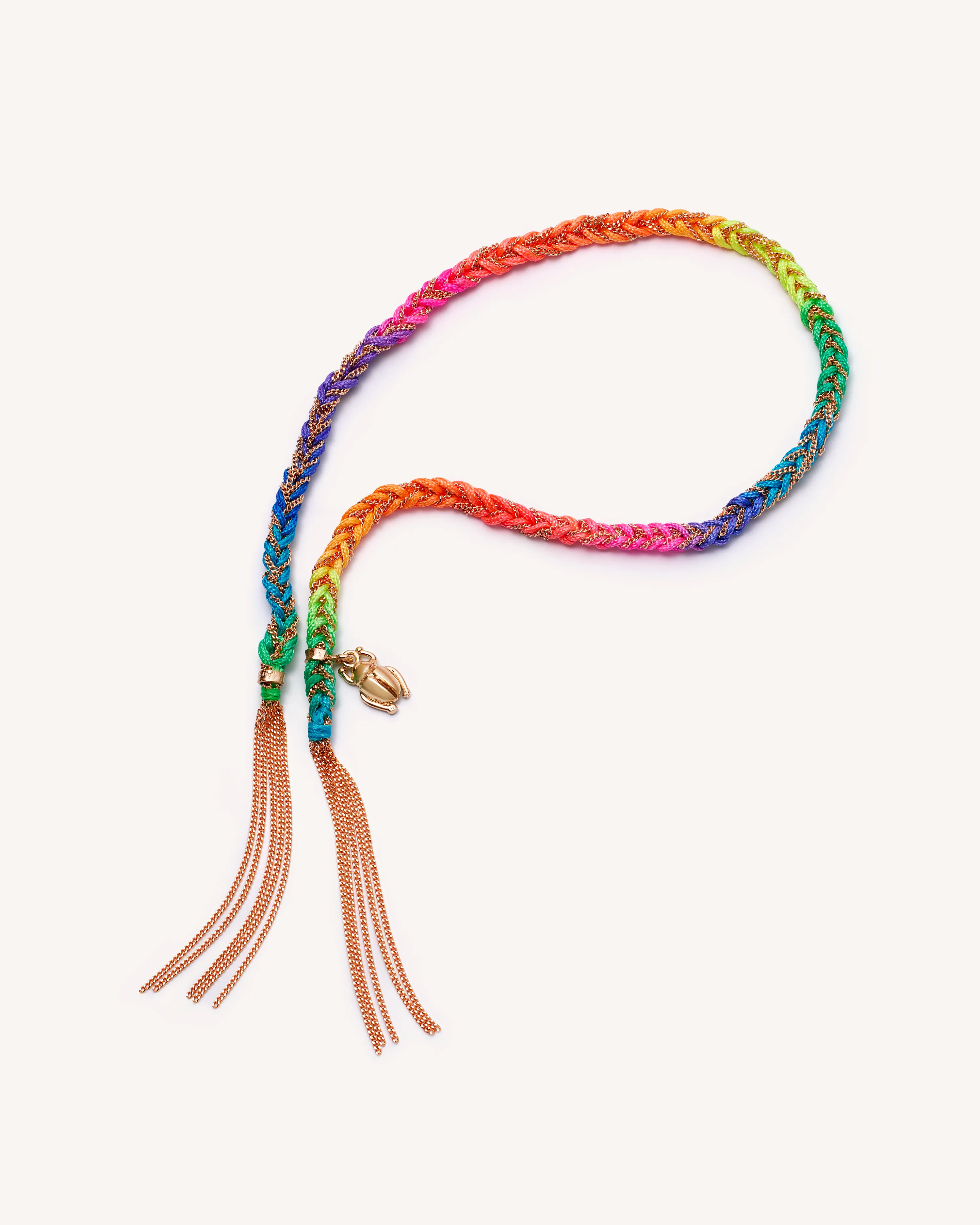 Neon Lucky Bracelet with Strength Charm