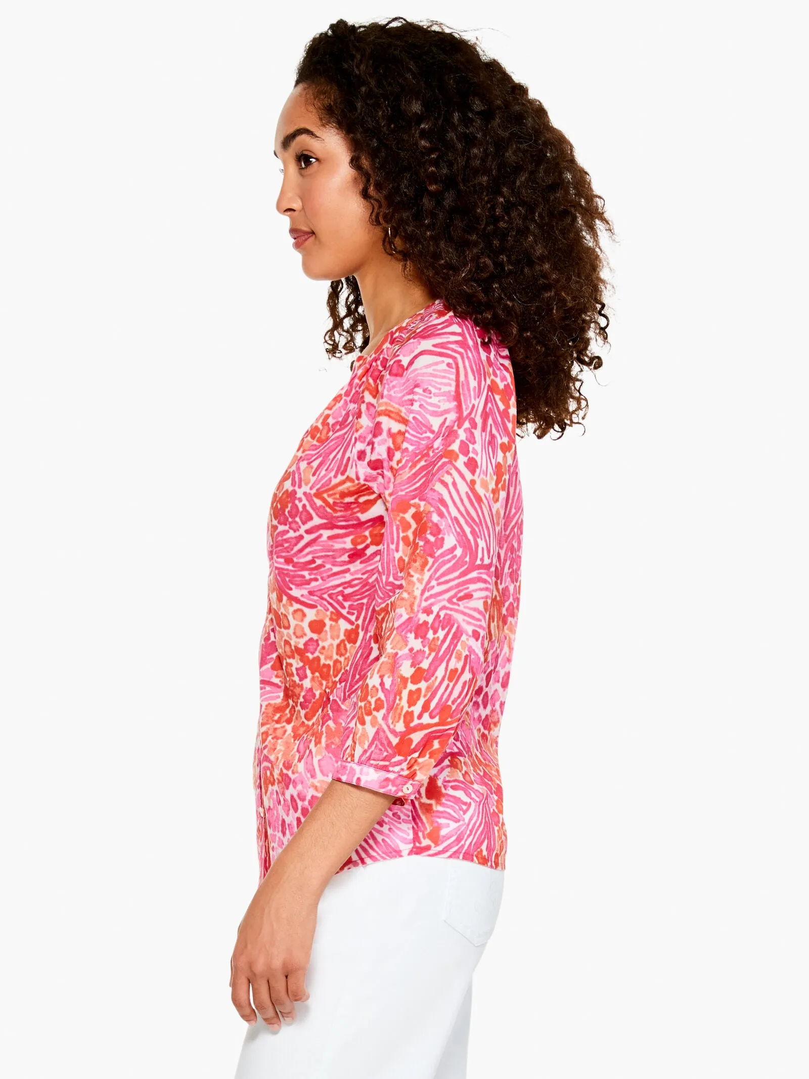 Nic   Zoe Watercolor Petals Top