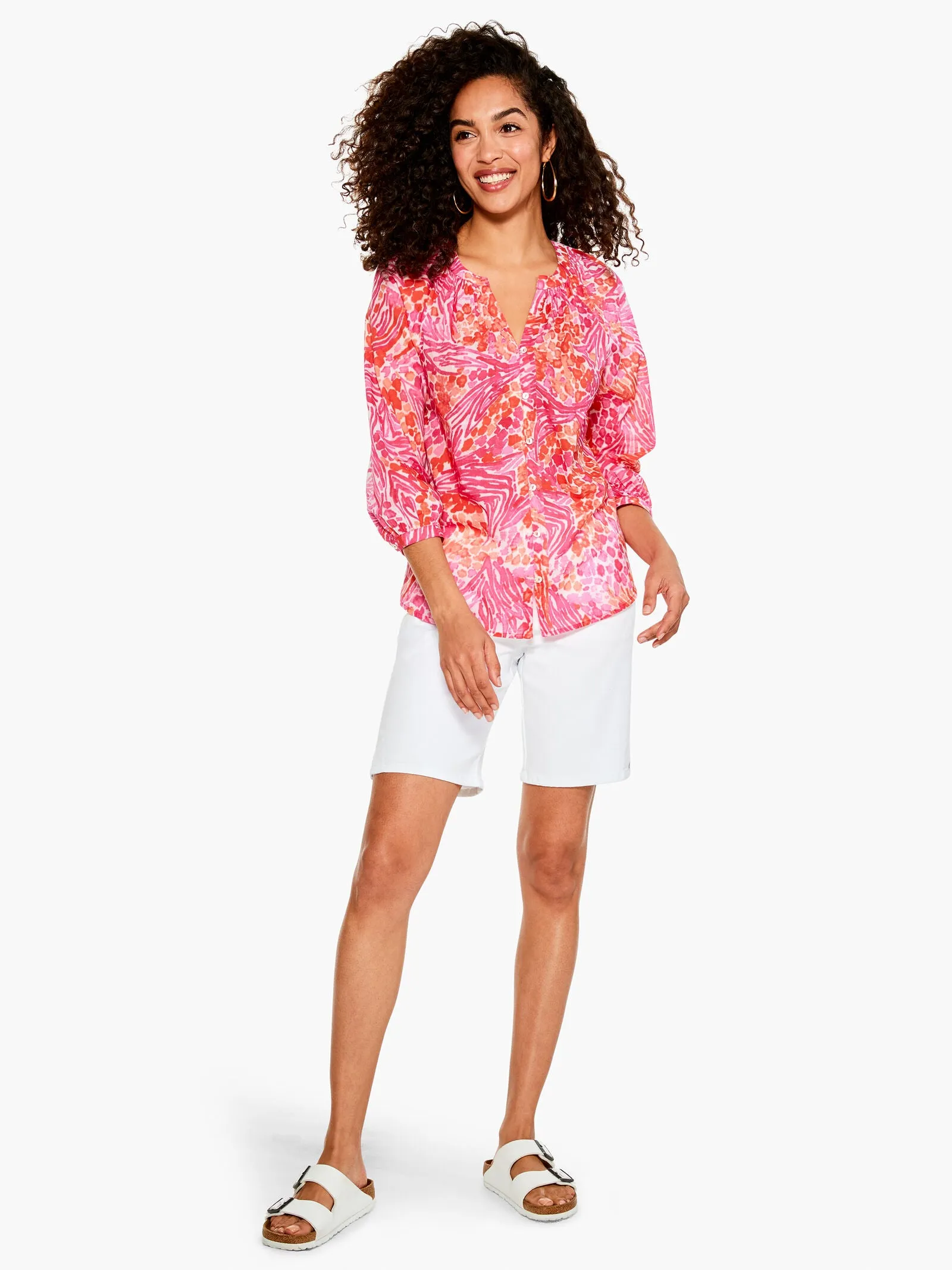 Nic   Zoe Watercolor Petals Top