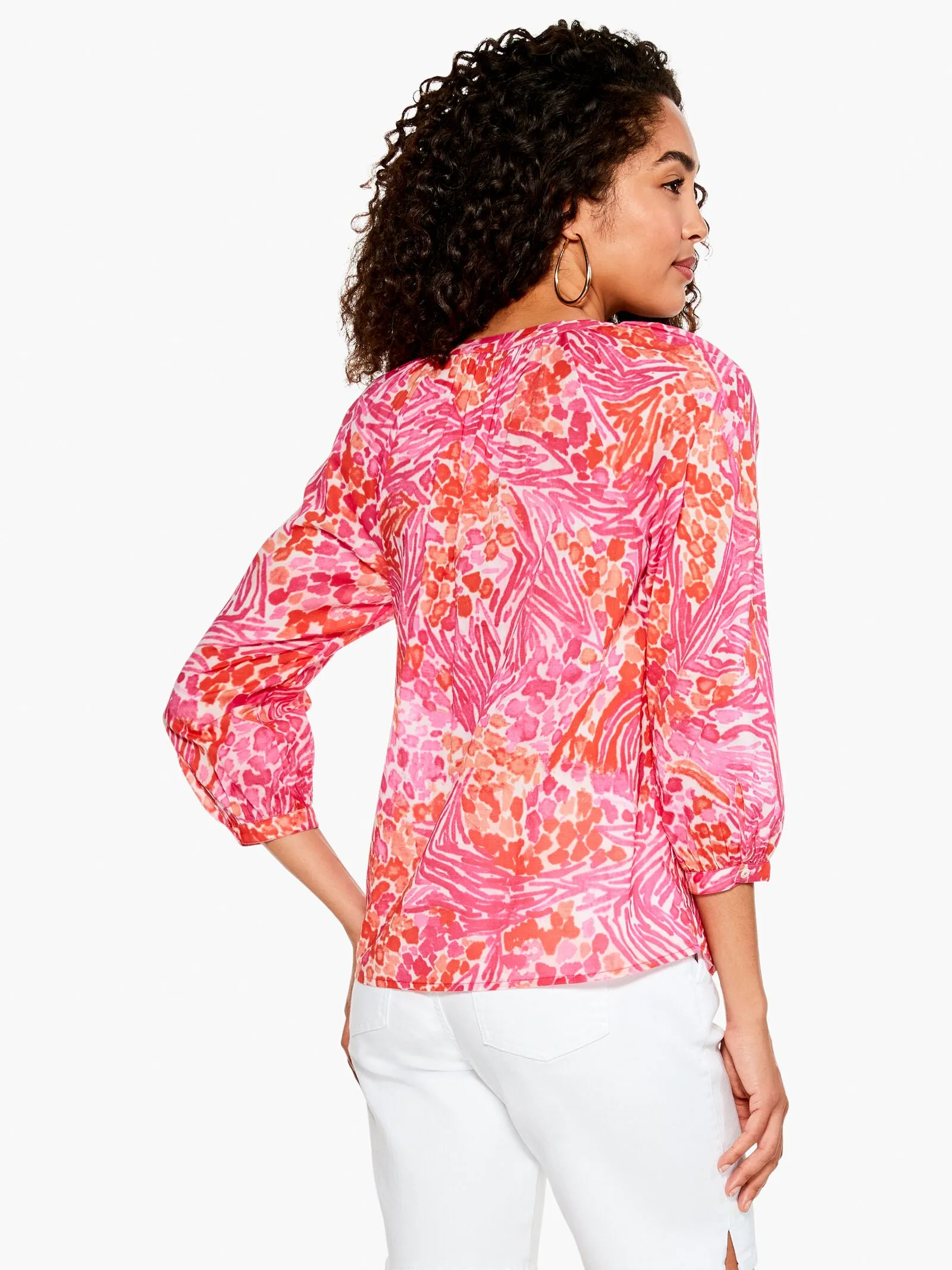 Nic   Zoe Watercolor Petals Top