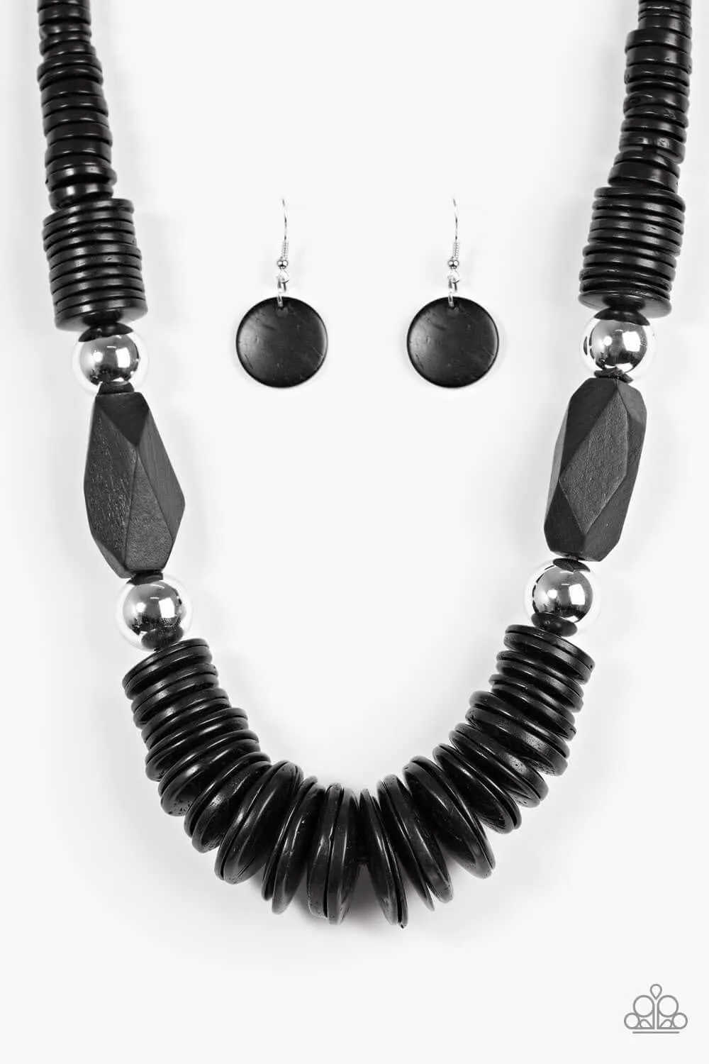 Paparazzi Accessories  - Boldly Belize #N12 Box 11 - Black Necklace