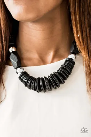 Paparazzi Accessories  - Boldly Belize #N12 Box 11 - Black Necklace