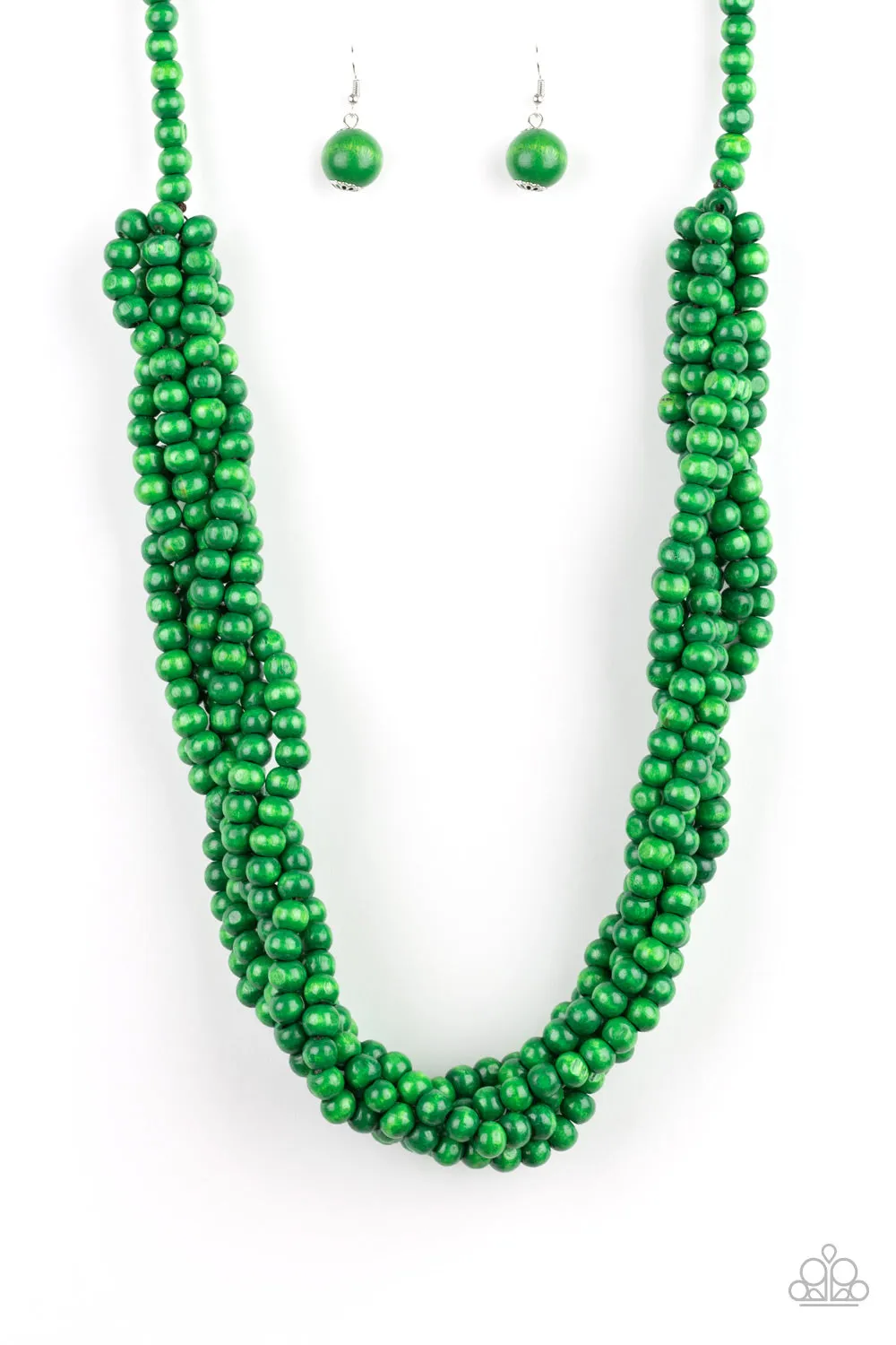 Paparazzi Accessories  - Tahiti Tropic - #N126 Peg - Green Necklace